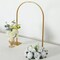 35" Gold Metal Floral Chiara Arch Table Centerpiece with Rounded Top Wedding